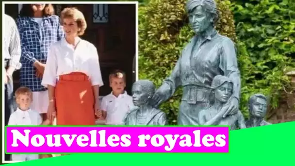 La statue de Diana ressemble de manière frappante à la photo de vacances de la famille Harry et Will