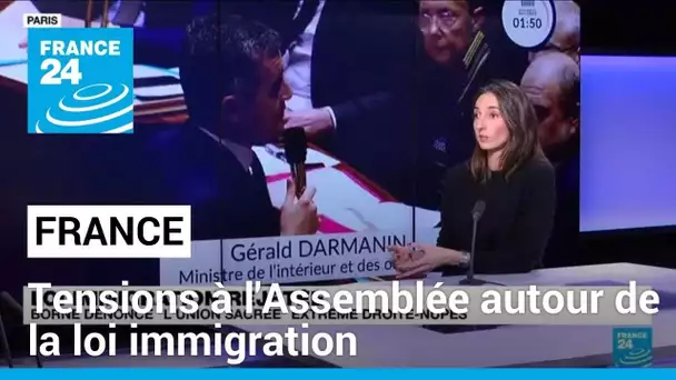 Après le rejet de la loi immigration, tension au sein de l'Assemblée nationale • FRANCE 24