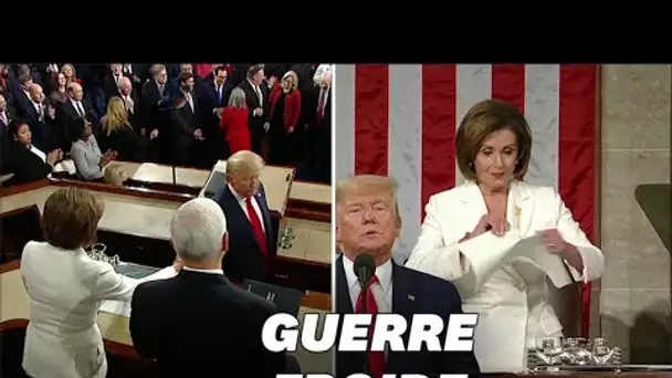 Guerre froide entre Donald Trump et Nancy Pelosi pendant le discours sur l'état de l'Union