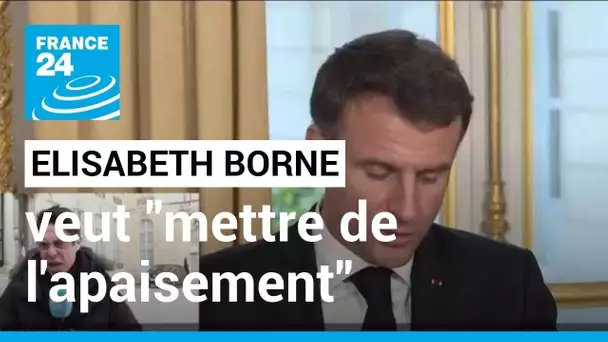 Réforme des retraites : Elisabeth Borne veut "mettre de l'apaisement" avec les syndicats