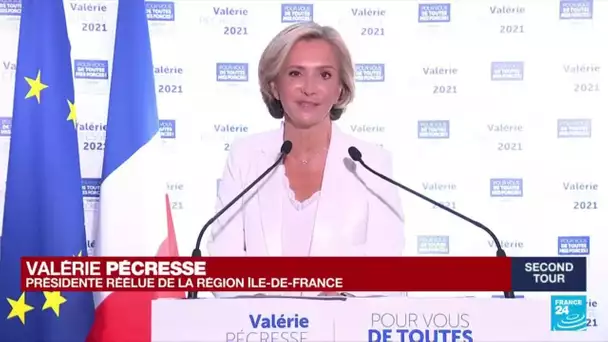 Elections régionales en France : Valérie Pécresse (ex-LR) l'emporte en Ile-de-France