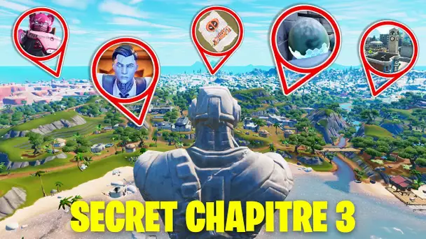 LES SECRETS DU NOUVEAU CHAPITRE 3 ! (FORTNITE SECRET MAP CHAPITRE 1 ET CHAPITRE 2)