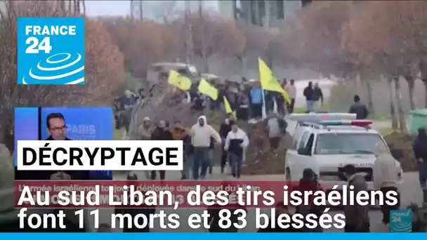 Au sud Liban, des tirs israéliens font 11 morts et 83 blessés • FRANCE 24