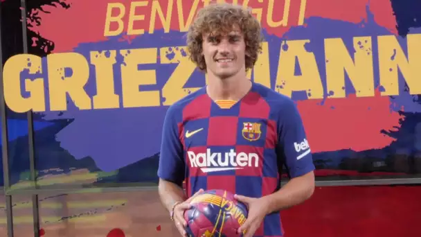 Barcelone 🏟️ Griezmann présenté sur la pelouse du Camp Nou