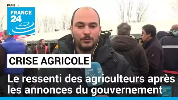 Crise agricole : le gouvernement montre une "volonté d'avancer" mais "manque de clarté"