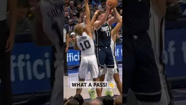 Luka Doncic NO-LOOK dime! 🤯 | #Shorts