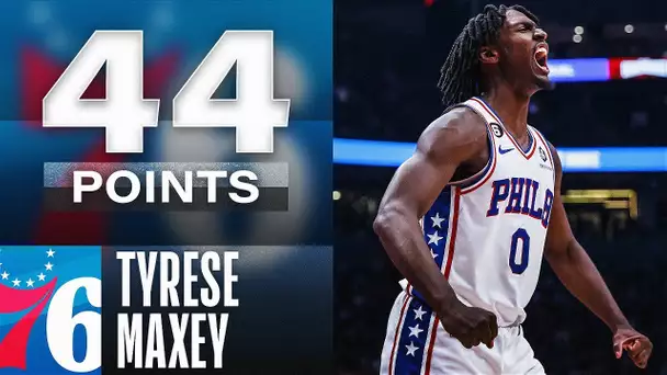 Tyrese Maxey Ties 76ers Franchise 3PT Record - 44 PTS & 9 Threes 🔥