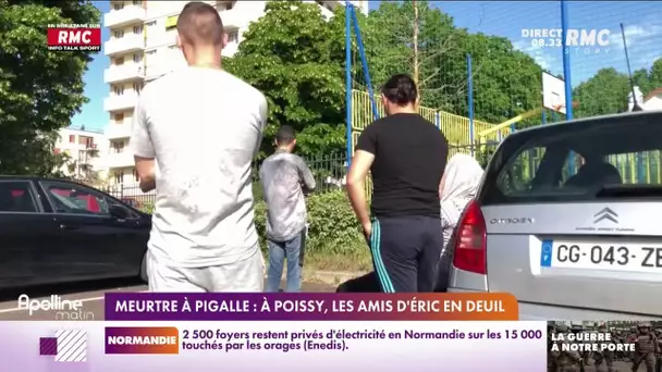 Emotion à Poissy après la mort d'un homme tué d'une balle en pleine tête par un militant raciste