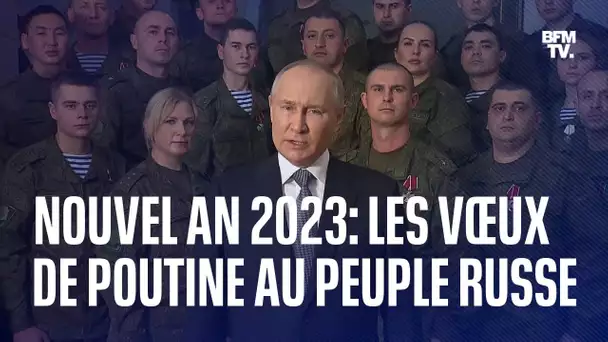 Nouvel An 2023: les vœux de Vladimir Poutine au peuple russe