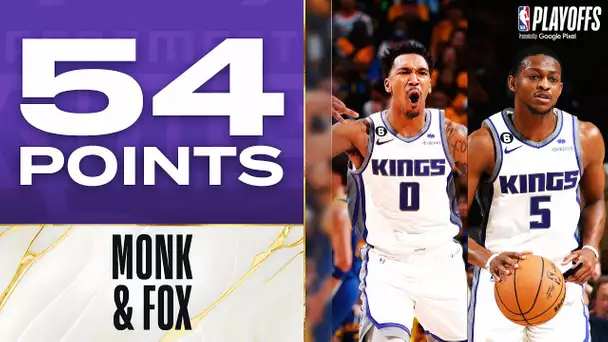 Malik Monk (28 PTS) & De'Aaron Fox (26 PTS) Score 54 Points In Kings Game 6 W! | April 28, 2023