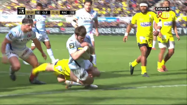 Top 14 - 21ème Journée - Clermont / Racing 92 : L'essai de Dupichot face à Clermont