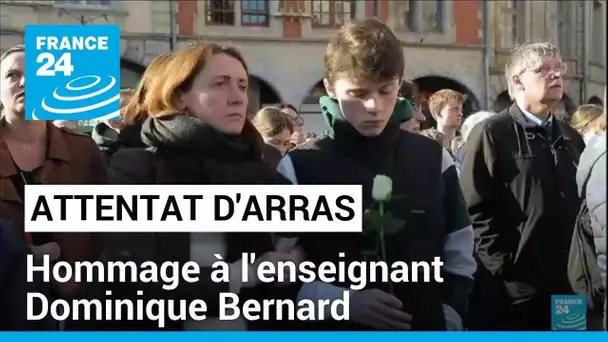 Attentat d'Arras : hommage à Dominique Bernard, l'enseignant de 57 ans poignardé par un ancien élève