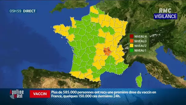 Alerte orange pour deux départements: la météo de votre mercredi 20 janvier