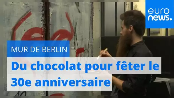 Le mur de Berlin version chocolatée
