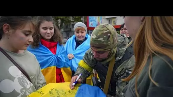 Libération de Kherson : les soldats ukrainiens accueillis en héros