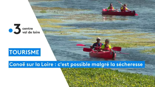 Malgré la sécheresse, la pratique du canoë reste possible sur la Loire