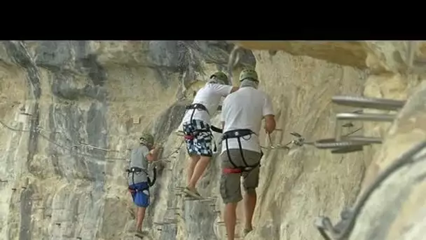 Une semaine en Aquitaine: parcours à la via ferrata - 18/07