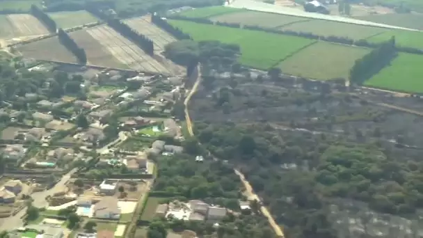 Les images aériennes des zones ravagées dans le Gard après les incendies