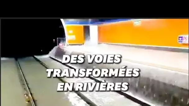 À Madrid, le métro inondé après des pluies torrentielles