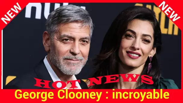 George Clooney : incroyable, le baby Sussex a gâché son anniversaire