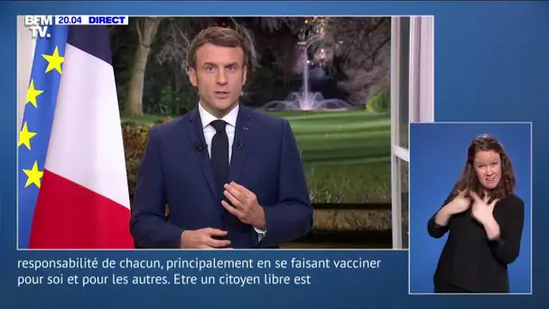 Emmanuel Macron sur la vaccination: "Les devoirs valent avant les droits"