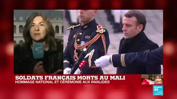 Hommage aux soldats français morts au Mali : E. Macron a prononcé "un discours équilibré"