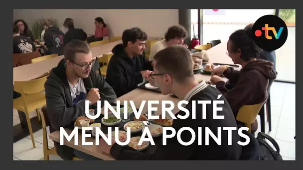 Un menu à points au Restaurant universitaire de Chasseneuil-du-Poitou