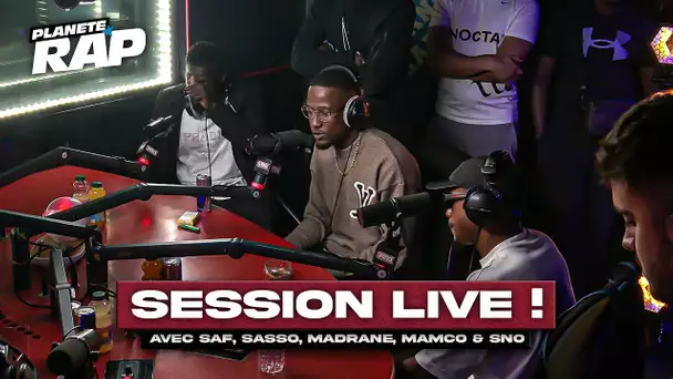 SESSION FREESTYLE avec SAF, Sasso, Mamco, Sno & Madrane ! #PlanèteRap