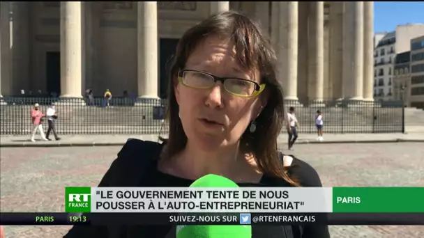 Ni touristes, ni revenus : les guides conférenciers manifestent devant le Panthéon