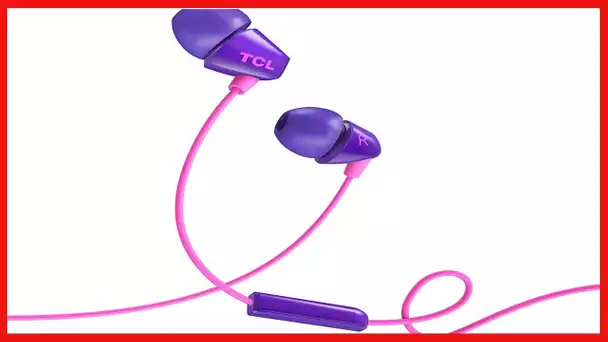 TCL Socl 100 In-Ear Earbuds Wired Headphone with Passive Noise Isolation and Built-In Mic - Sunrise