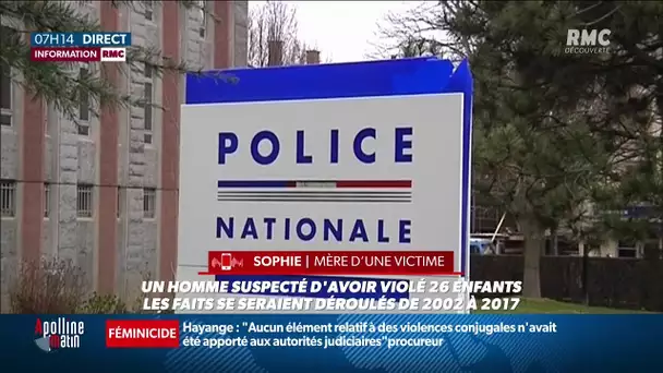 Témoignage d'une mère victime d'un homme suspecté de viols sur enfants.