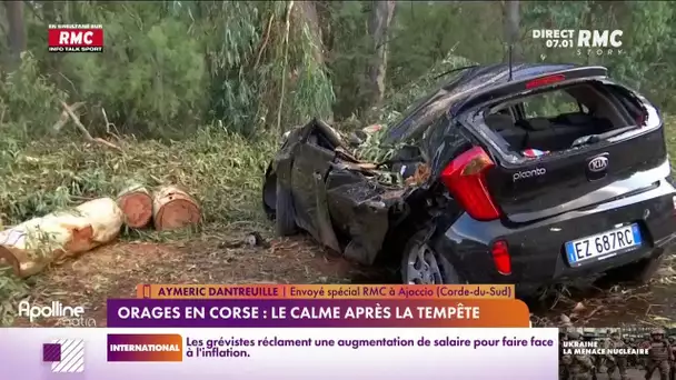 Orages en Corse :  à Ajaccio, un gymnase accueille les campeurs