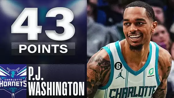 P.J Washington Drops CAREER-HIGH 43 Points In Hornets W! | March 28, 2023