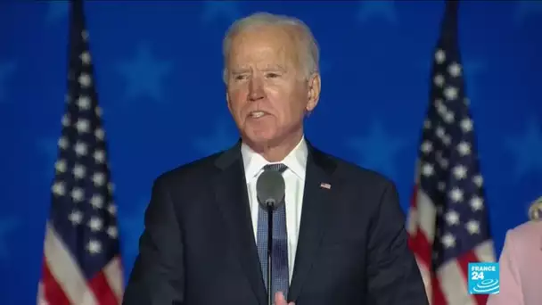 REPLAY - Joe Biden affirme qu'il est "en bonne voie de gagner cette élection" présidentielle