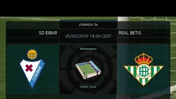 Calentamiento SD Eibar vs Real Betis