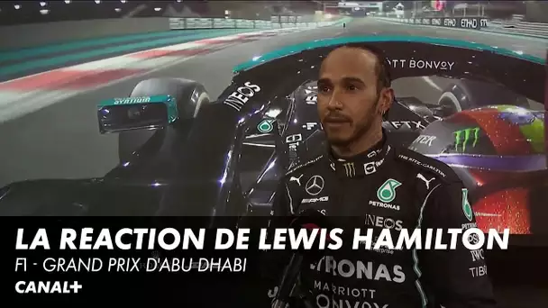 La réaction de Lewis Hamilton après la course