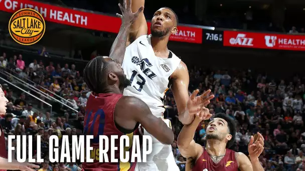 CAVALIERS vs JAZZ | Tony Bradley Records Big Double-Double | Salt Lake City Summer League