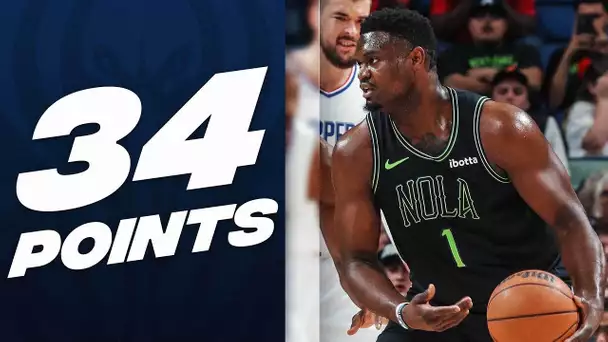 Zion Williamson (34 PTS) SHOWS OUT In The Big Easy! 🔥| March 15, 2024