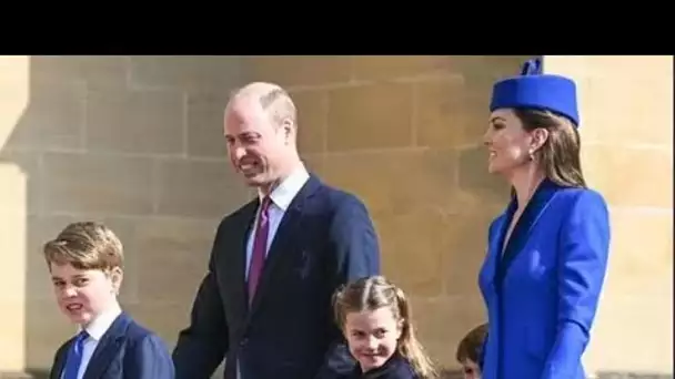 Le prince George a l'air pimpant en costume pour le service de Pâques alors qu'il se prépare pour le