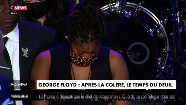 Mort de George Floyd : une poignante cérémonie d'hommage