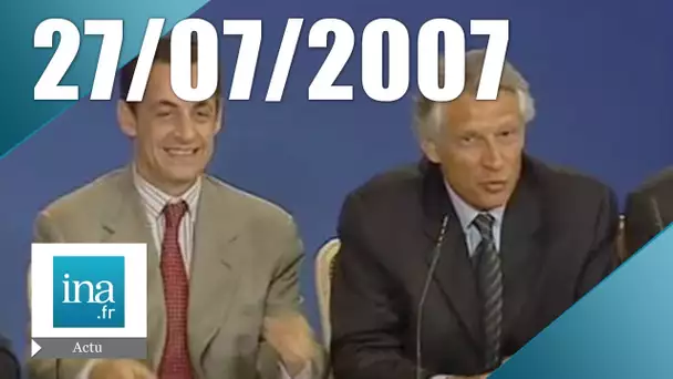 20h France 2 du 27 Juillet 2007 - Dominique de Villepin est mis en examen | Archive INA