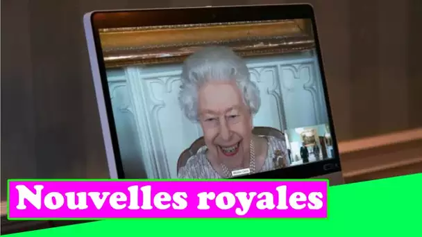 La reine sourit lors d'un appel vidéo après que le prince Harry ait affirmé que Palace `` avait tent