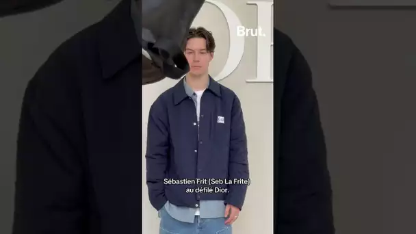 Sébastien Frit (Seb La Frite) au défilé Dior.