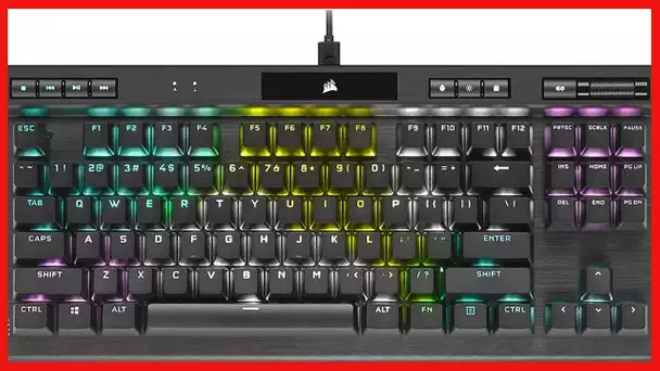 CORSAIR K70 RGB TKL – CHAMPION SERIES Tenkeyless Mechanical Gaming Keyboard - CHERRY MX SPEED