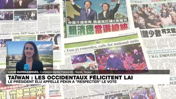 Les élections à Taïwan perçues comme "un échec de la Chine" par les Taïwanais • FRANCE 24