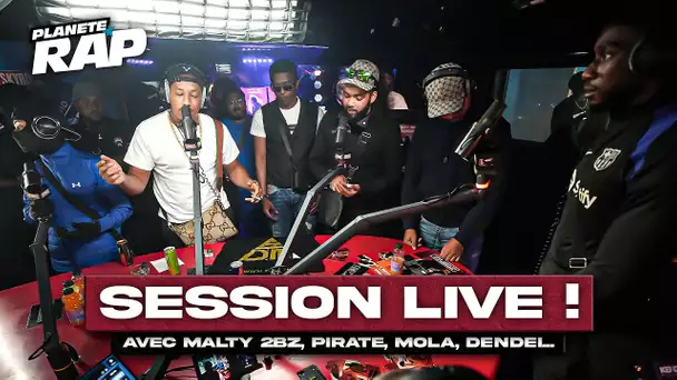 SESSION FREESTYLE avec Malty 2BZ, Kamas Skuh, Pirate, Mola, Dendei & Kolo La R ! #PlanèteRap