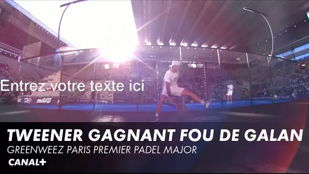 Incroyable Tweener gagnant de l'extérieur de la pista ! Greenweez Paris Premier Padel Major