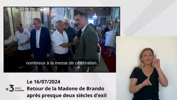 16.07.24 Retour de la Madone de Brando après presque deux siècles d' exil