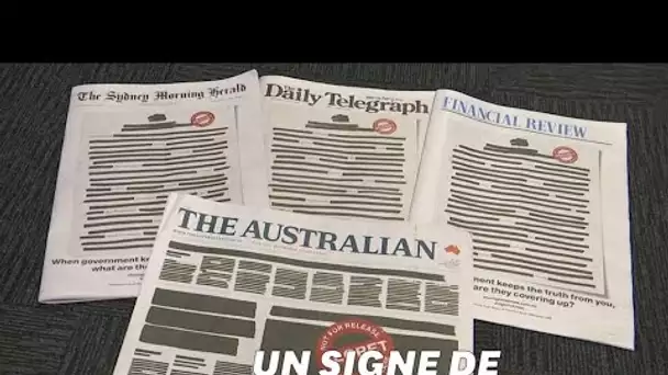 Pourquoi la Une des journaux australiens est-elle censurée?