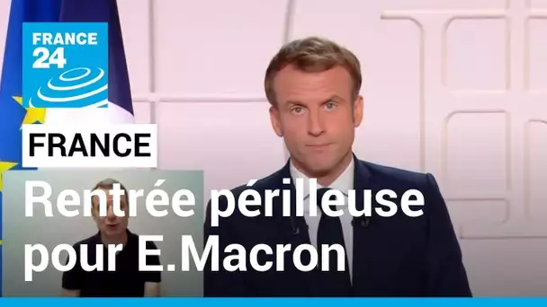 Rentrée politique : "Emmanuel Macron a des marges de manoeuvres étroites" • FRANCE 24